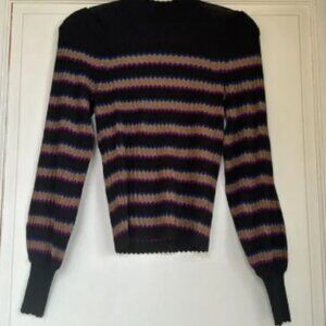 Like New Worn Once Sweater With Slight Balloon Puff Sleeve By Me+Em